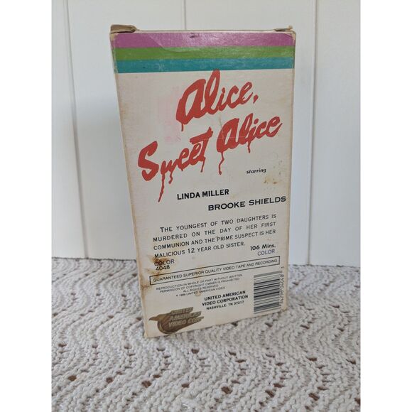 Alice, Sweet Alice VHS Tape - Brooke Shields, 1976, Horror Film - Picture 2 of 8